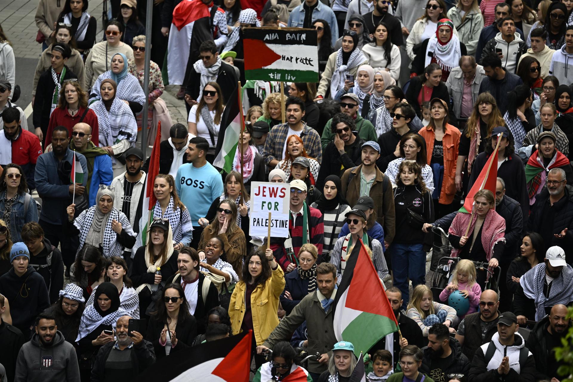Protestan en Malmö contra la participación de Israel en Eurovisión ...