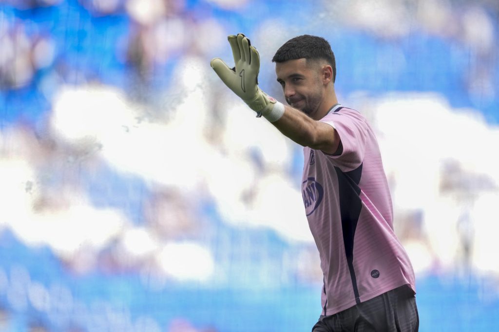 El nuevo portero del Barcelona Joan García Pons en una imagen de archivo de esta temporada. EFE/ Alejandro García