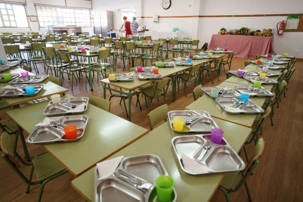 Imagen de archivo de un comedor de un centro escolare. EFE/Ramón de la Rocha