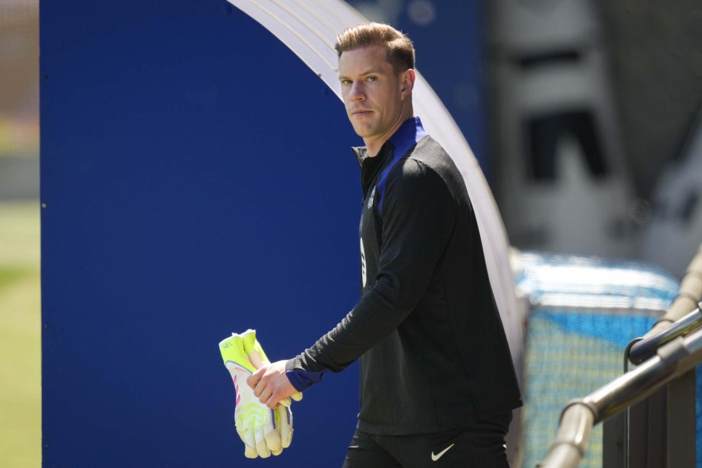 El portero alemán del FC Barcelona, Marc Andre Ter Stegen. EFE/ Enric Fontcuberta