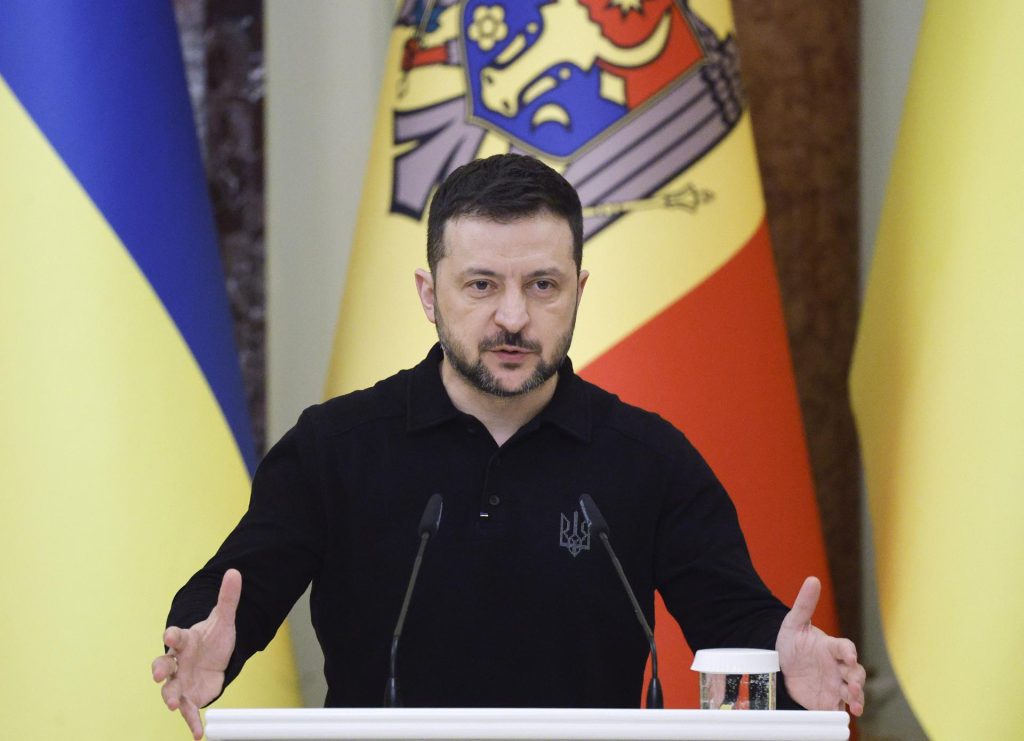 Imagen de archivo del presidente ucraniano, Volodímir Zelenski.
EFE/EPA/SERGEY DOLZHENKO