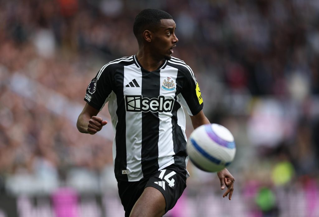 Alexander Isak, delantero sueco del Newcastle. EFE/EPA/PETER POWELL