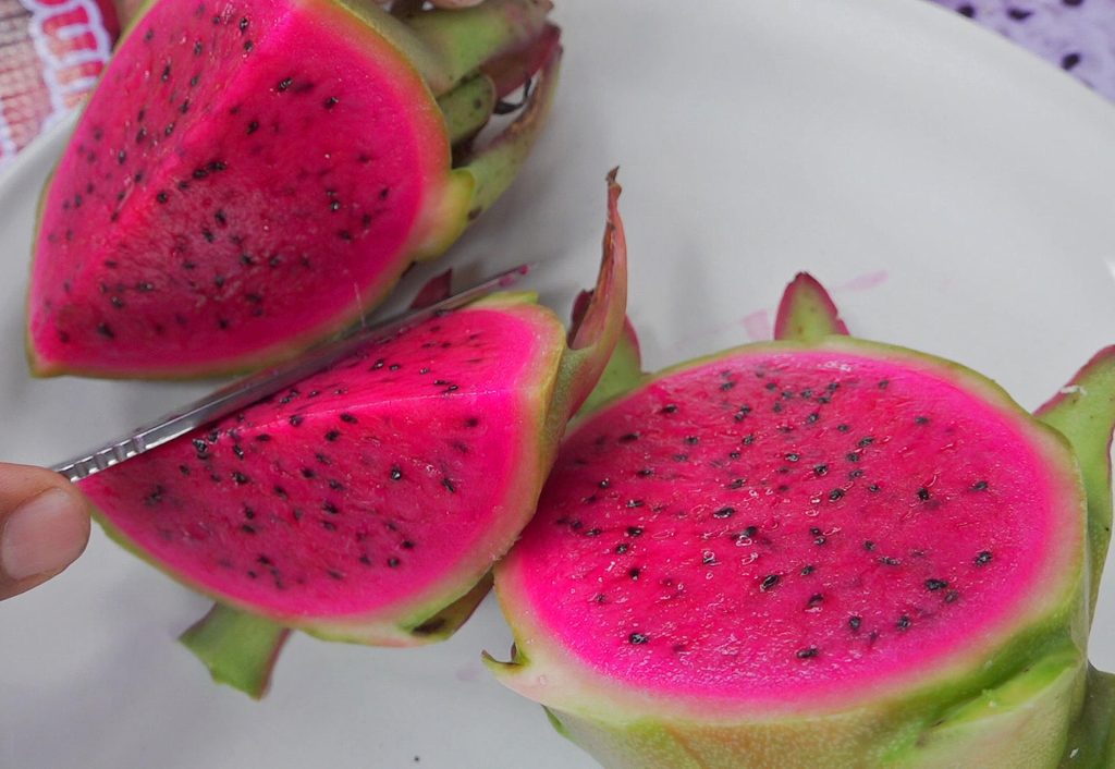 Una persona corta una pitahaya este viernes, en el municipio de San Francisco Telixtlahuaca (México). EFE/Jesús Méndez
