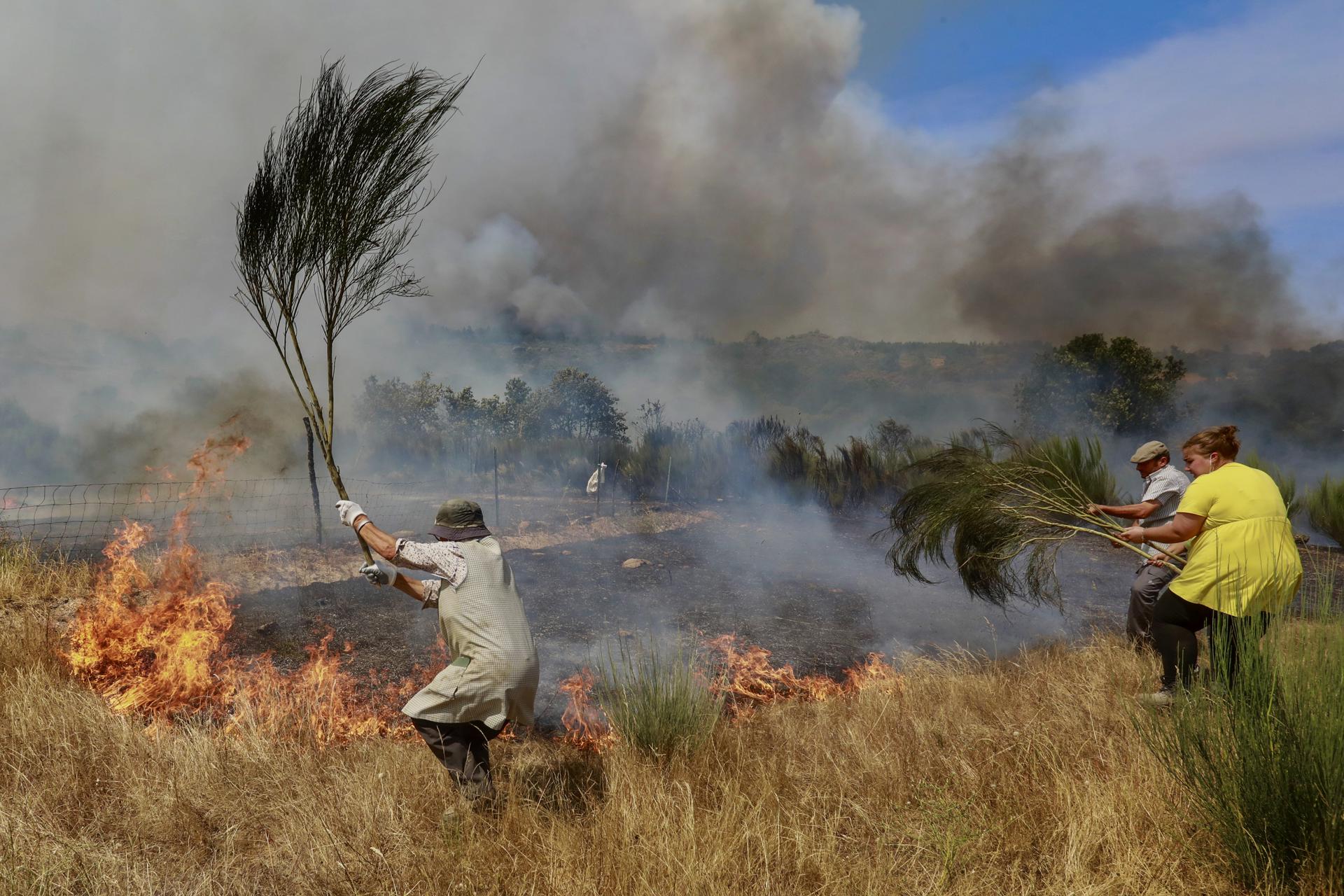 Varios heridos leves y viviendas en peligro por la ola de incendios en ...