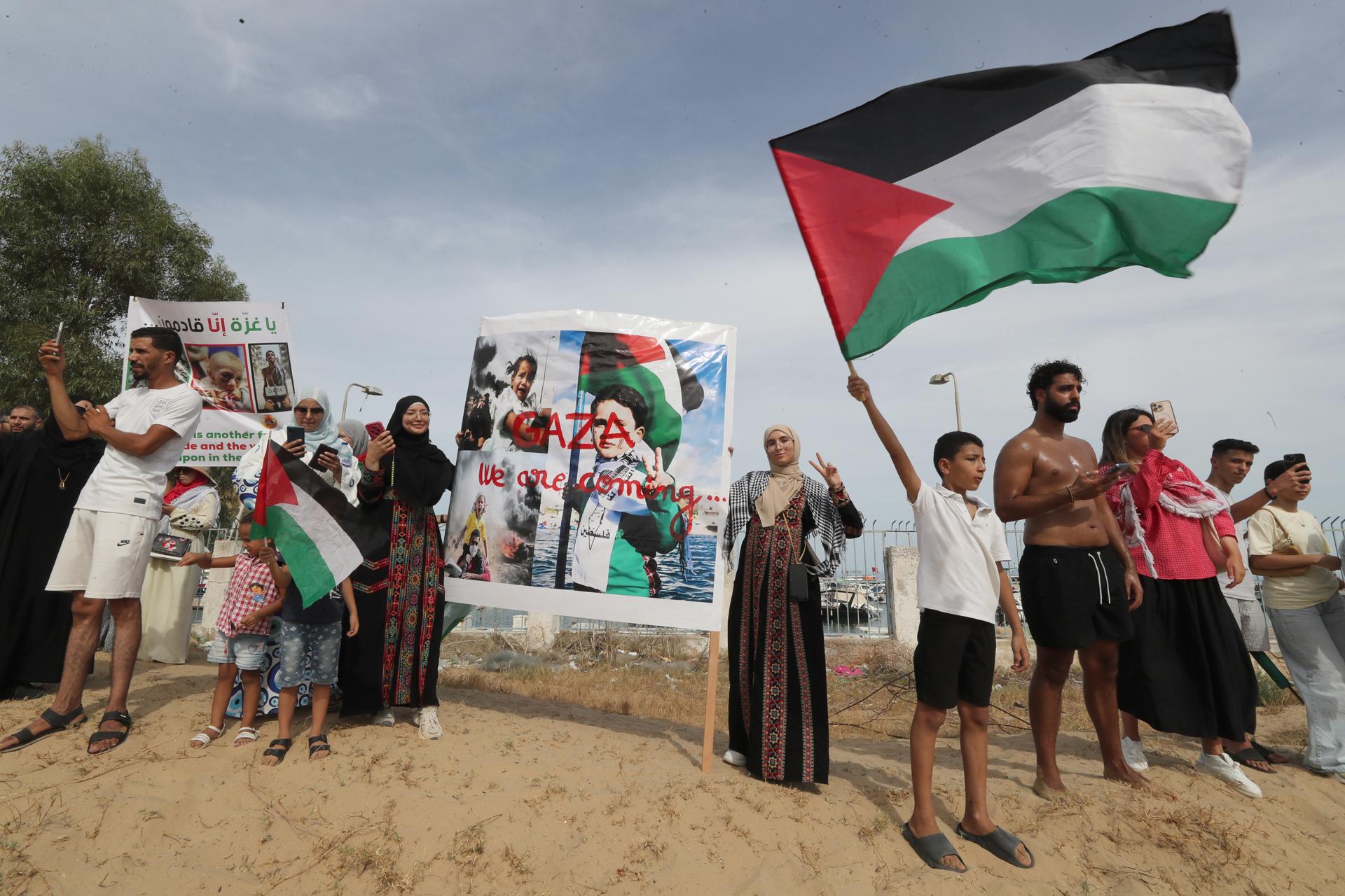 La Flotilla rumbo a Gaza hace escala en Túnez a la espera de que se ...