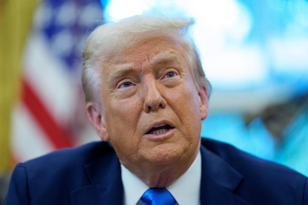 El presidente de los Estados Unidos, Donald Trump.EFE/Aaron Schwartz