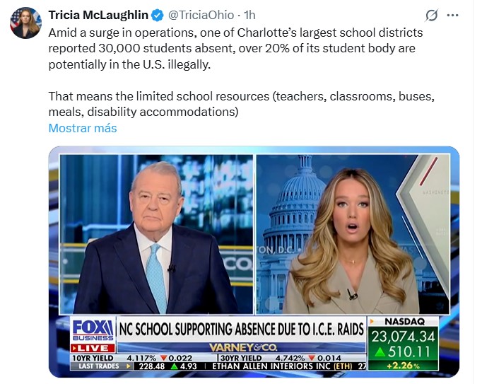 La alegría duró poco. Tricia McLaughlin, subsecretaria del Departamento de Seguridad Nacional, desmintió las declaraciones del sheriff de Mecklenburg sobre el fin de la operación “Charlotte’s Web”, a cargo de agentes de la Patrulla Fronteriza.