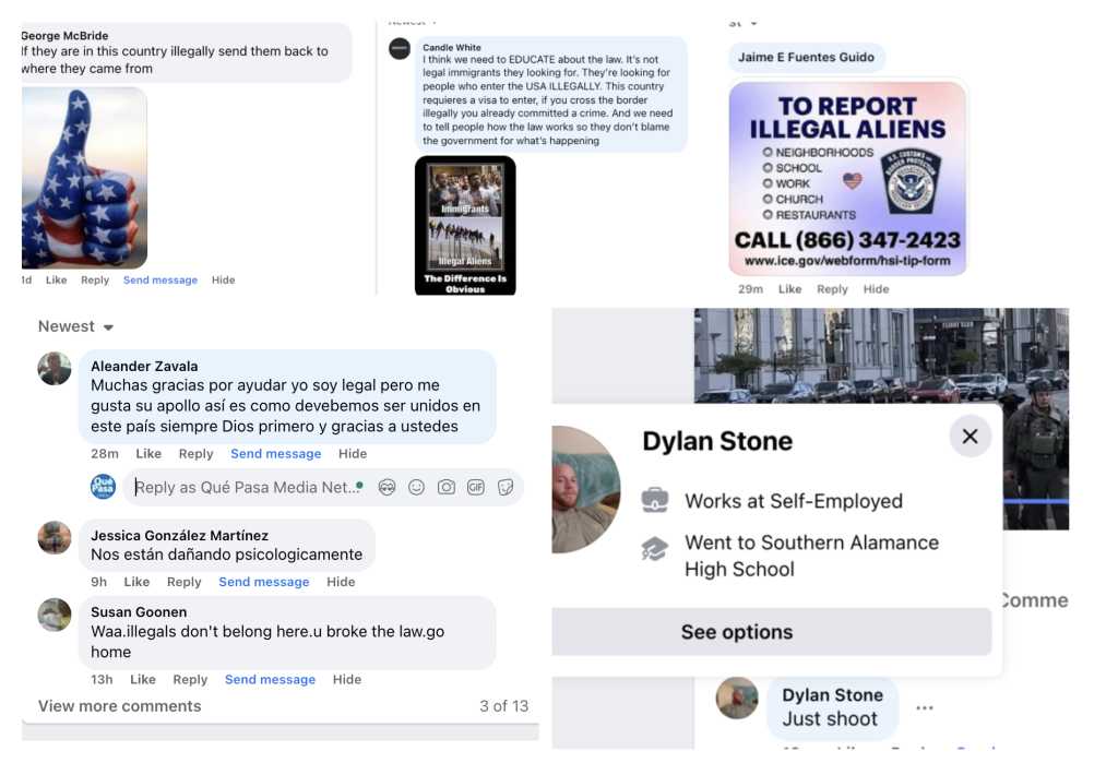Mensajes de odio en redes sociales