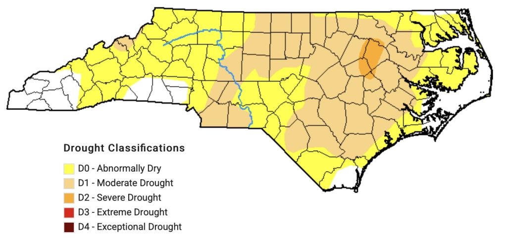 Cuida el agua: hay condados con sequía severa y moderada en NC – quepasamedia.com