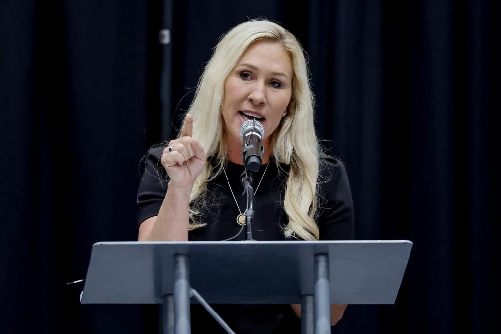 Foto de archivo de la congresista republicana Marjorie Taylor Greene. EFE/ERIK S. LESSER