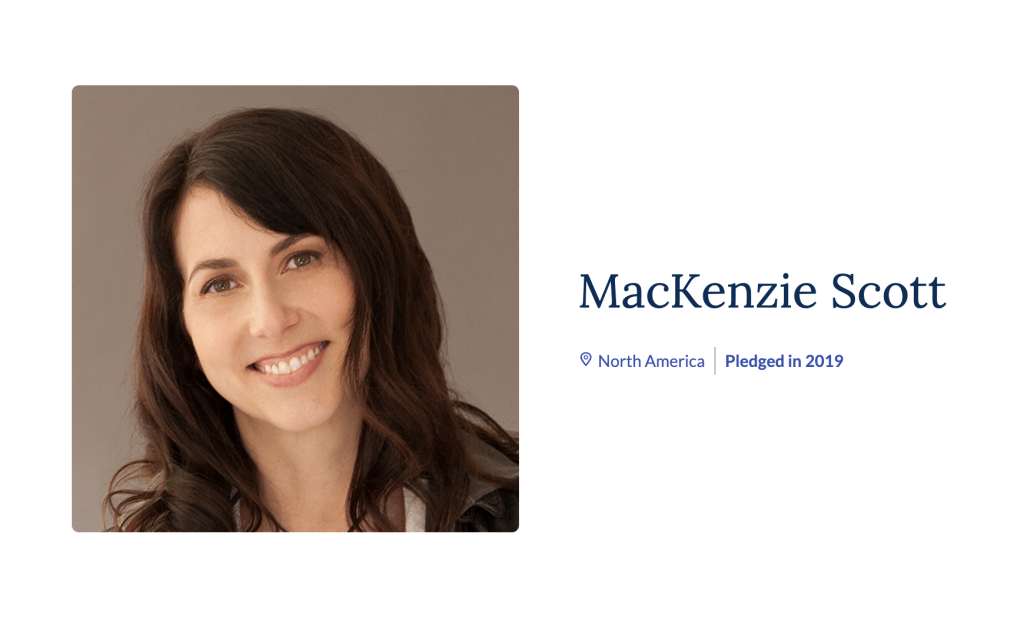 MacKenzie Scott, responsable de la mayor donación al Robeson CC en su historia.