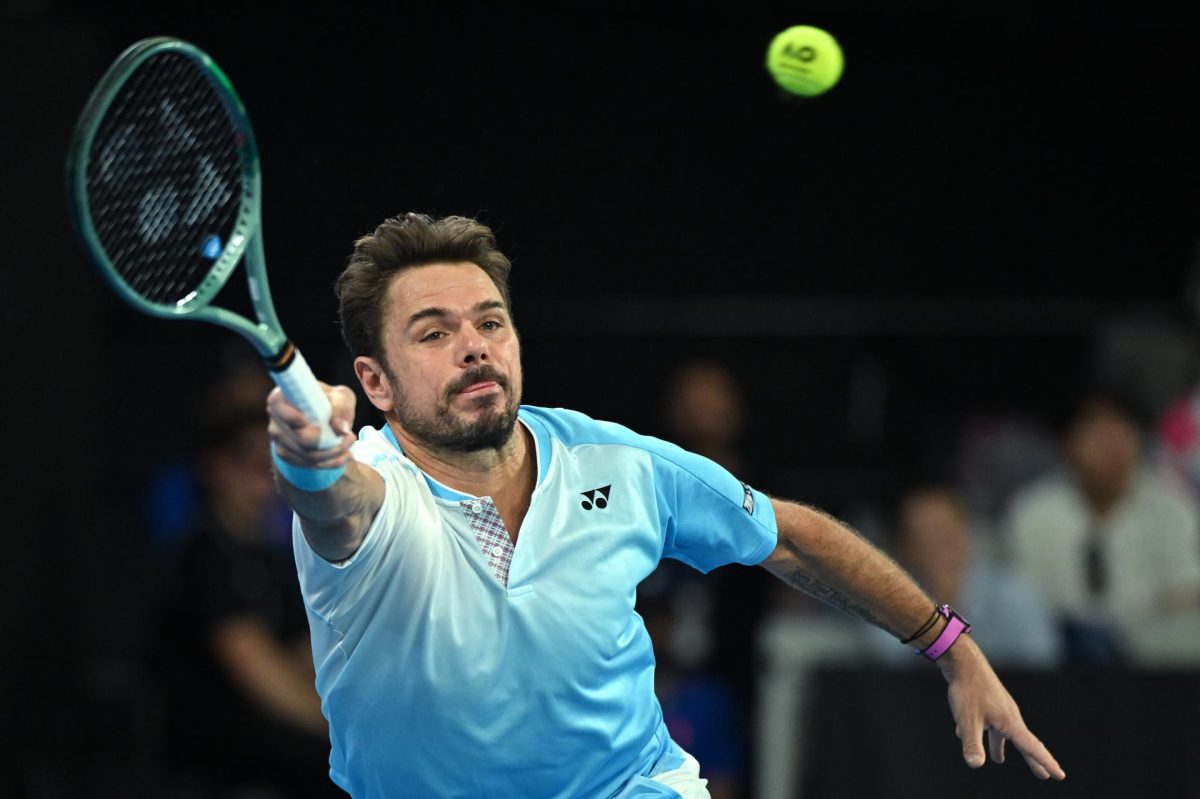 El suizo Stan Wawrinka durante su partido de la tercera ronda del Abierto de Australia contra el estadounidense Taylor Fritz. EFE/EPA/JAMES ROSS AUSTRALIA AND NEW ZEALAND OUT 