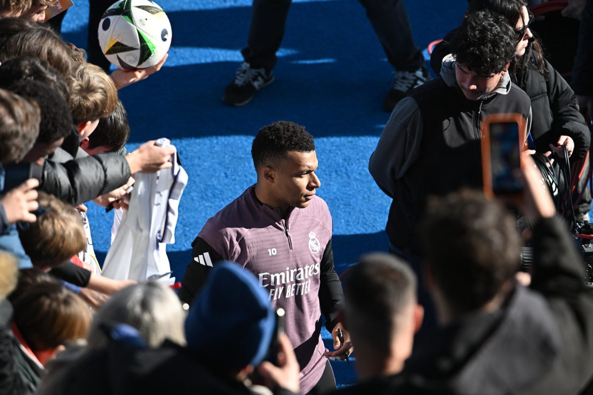 Fotografía de Fernando Villar, en la que puede verse en una imagen de archivo del 30 de diciembre de 2025 al delantero del Real Madrid Kylian Mbappé. EFE 