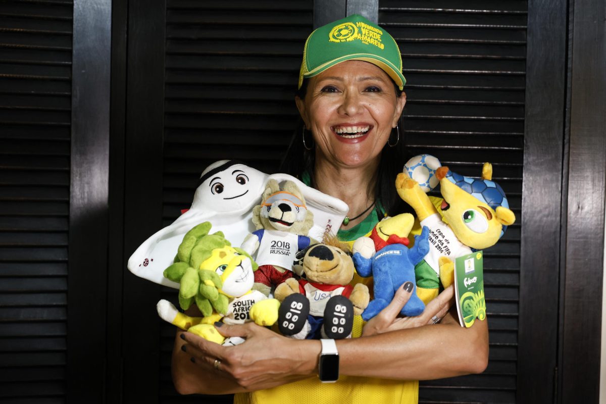 Fotografía que muestra Ynara Correa da Costa posando durante una entrevista con EFE, en Sao Paulo (Brasil). EFE/ Sebastiao Moreira 