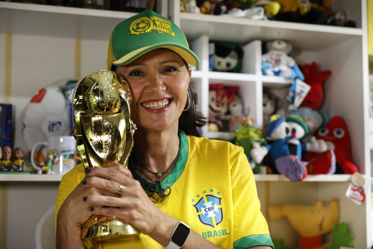 Fotografía que muestra Ynara Correa da Costa posando durante una entrevista con EFE, en Sao Paulo (Brasil). EFE/ Sebastiao Moreira 