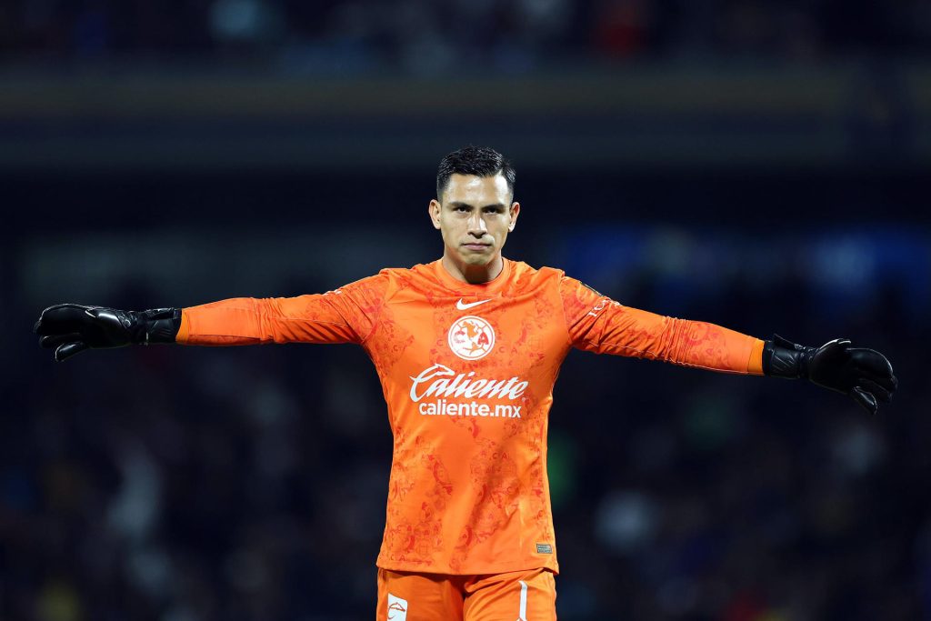 Luis Malagón de América celebra un gol en un partido en el estadio Olímpico Universitario de Ciudad de México (México). Imagen de archivo. EFE/ Sáshenka Gutiérrez