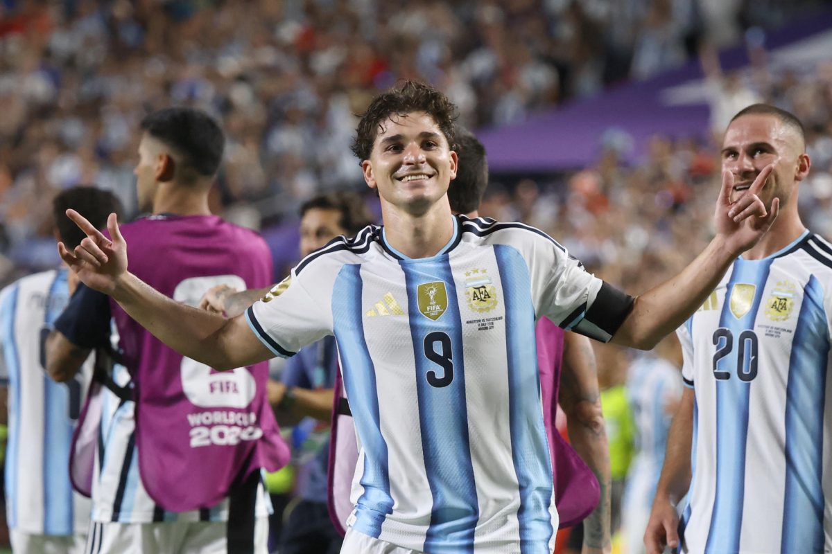 Julián Álvarez, una de las cartas de gol de Argentina en el Mundial. Archivo: EFE/ Kenneth Fernández